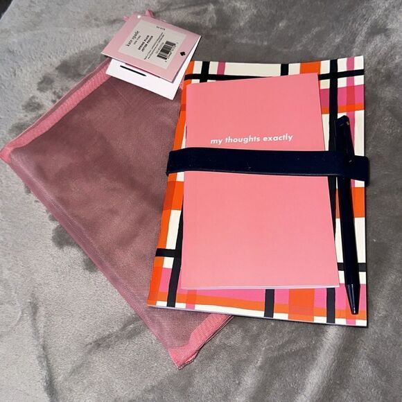 Kate Spade Spring Plaid Jotter Pouch! - Picture 1 of 8